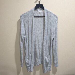Blu Pepper Heather Gray/Green Small Knit Cardigan